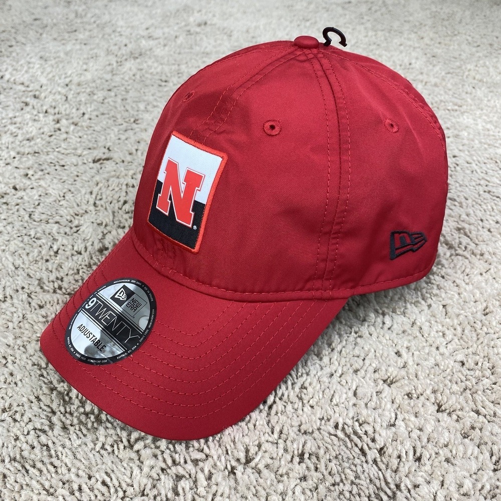 Nebraska Cornhuskers‎ NCAA New Era 9TWENTY Hat Red Contrast Patch Adjustable Cap